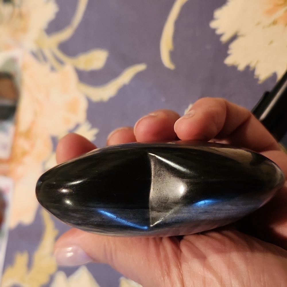 Silver Obsidian palmstone - Picture 7 of 8